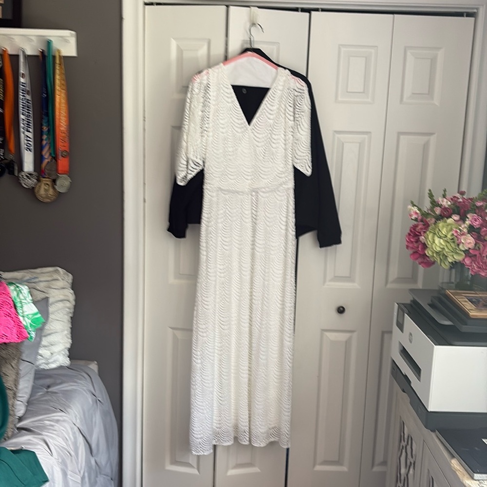New without tags. Lilly Pulitzer full length white dress.